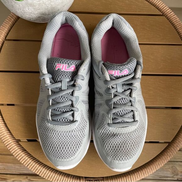 Fila Memory Fraction Grey Pink Running Sneaker Women’s 10 Gym Workout Trainer - Picture 11 of 11